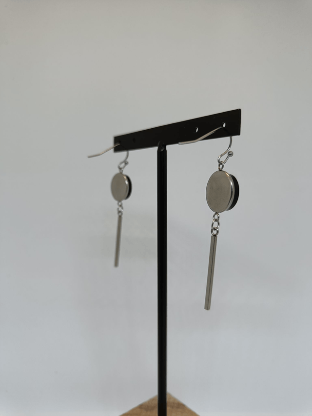 Boucles d'oreilles Iris vertes