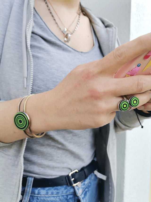 Bague ajustable en cier inoxydable 