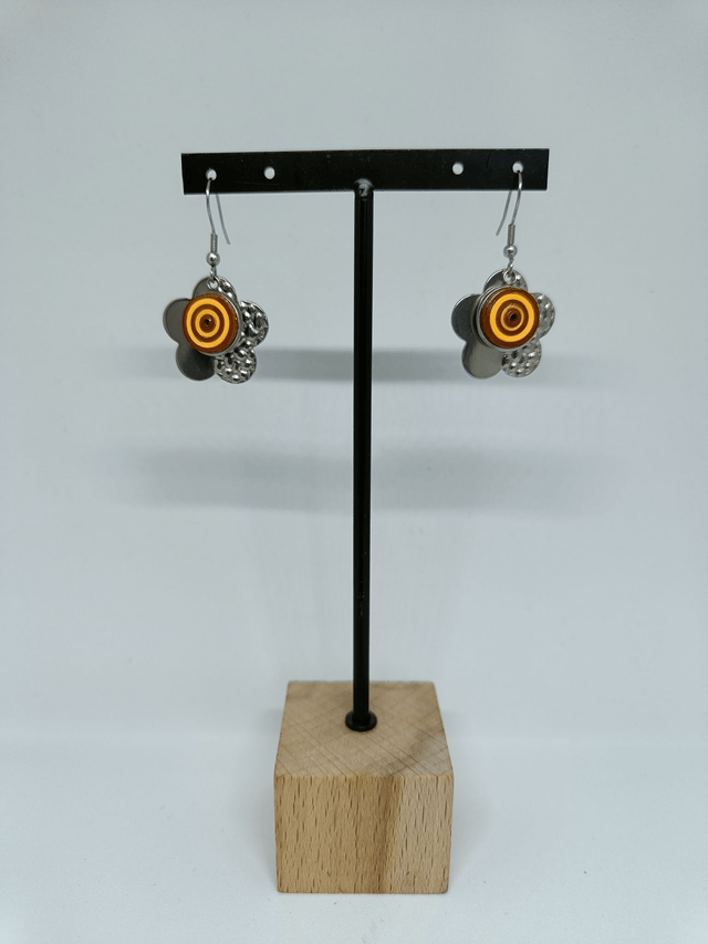 Boucles d'oreilles Fleurs Abeille