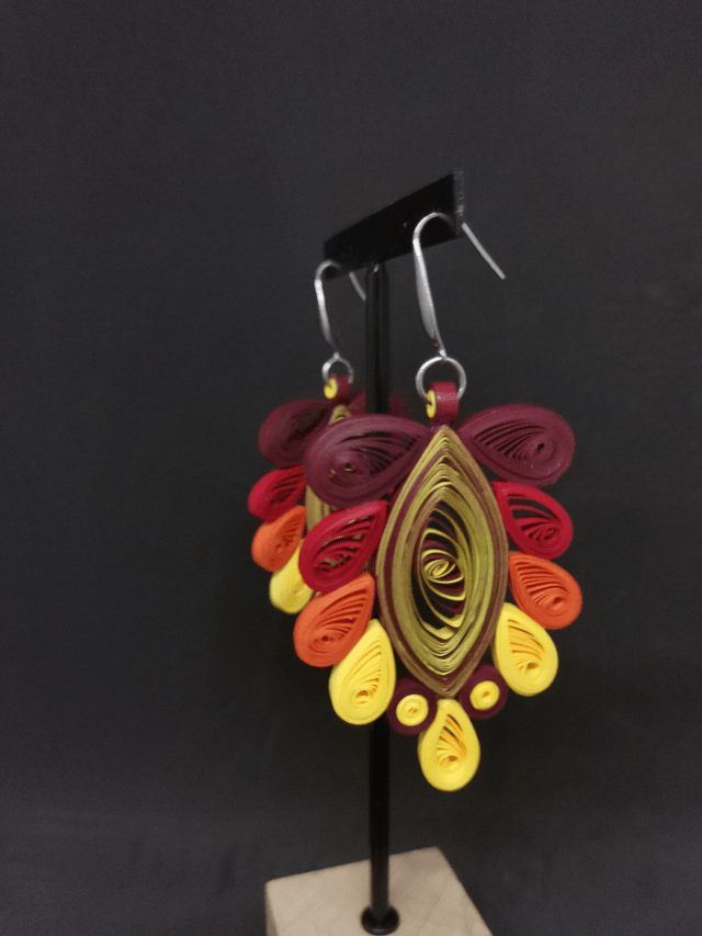 Boucles d'oreilles feuille