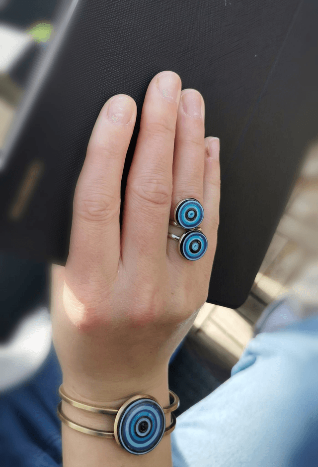 Bague ajustable en cier inoxydable 