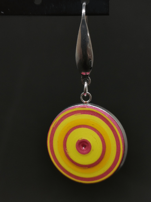 Boucles d'oreilles "Pépites" en acier inoxydable et papier imperméables