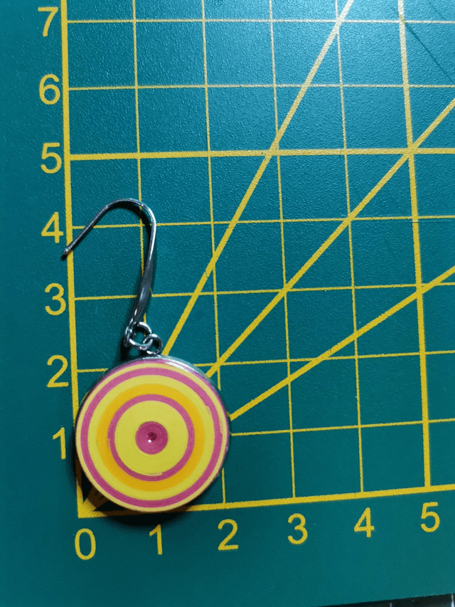 Boucles d'oreilles "Pépites" en acier inoxydable et papier imperméables
