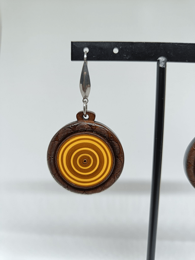 Boucles d'oreilles Faso Abeille A6