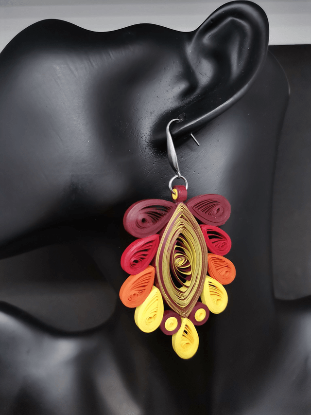 Boucles d'oreilles feuille