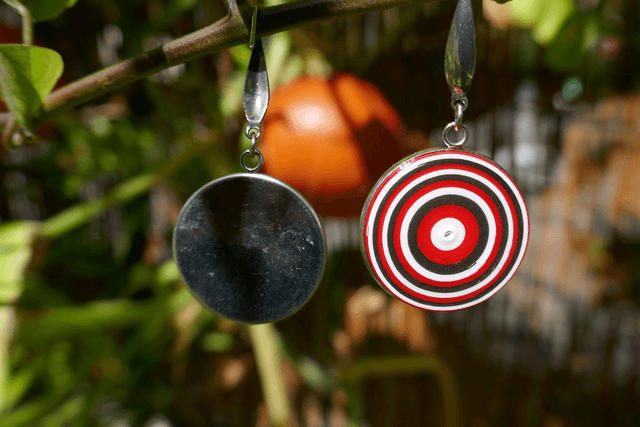boucles d'oreilles "Pépite" fait main en acier inoxydable et papier quilling