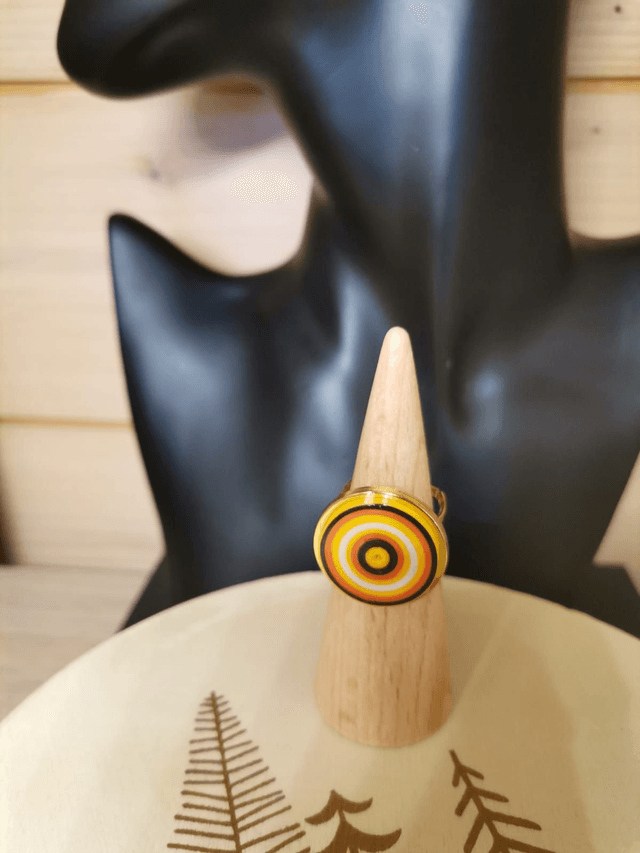 Bague en acier inoxydable et papier Quilling imperméabilisée