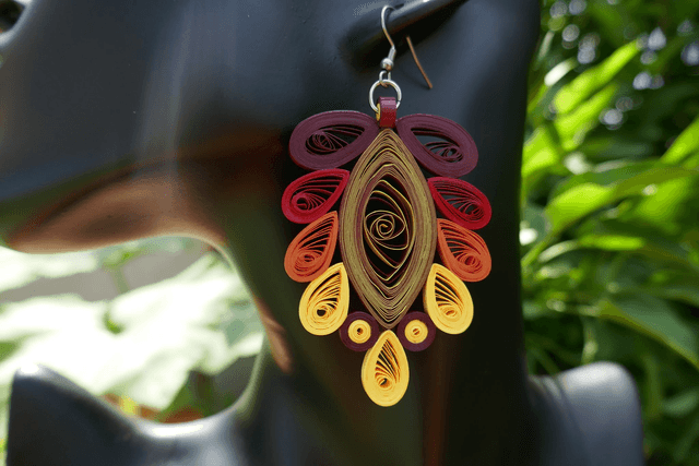 Boucles d&#039;oreilles feuille